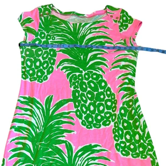 Lilly Pulitzer | Dresses | Lilly Pulitzer Pink And Green Pineapple ...